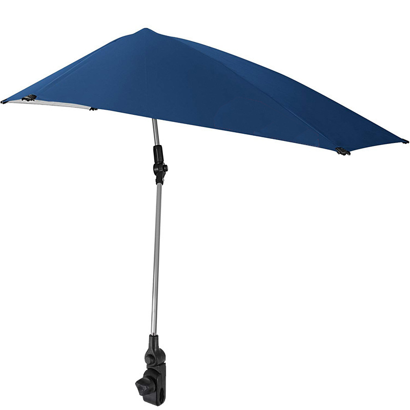 OEM/ODM Camping Sunshade Beach Chair Fishing Painted Silver Rainproof Sun Protection Folding Umbrella with Colors And Logos