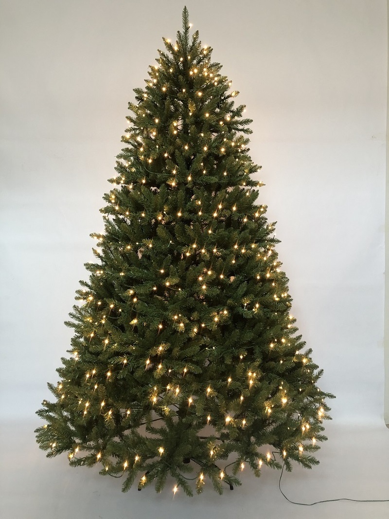 Factory Direct Premium PE PVC Material Christmas Tree Fat 7.5Ft 1200led Artificial Christmas Tree With Warm White LED