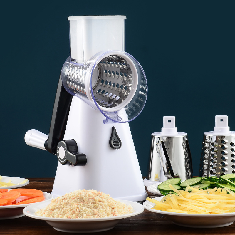 Hand-Operated Stainless Steel Vegetable Madoline Cheese Grater With Cutters