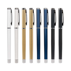 Permanent Executive Luxury Custom Logo Professional Elegant Promo Black Roller Metal Ballpoint Pens With Brass