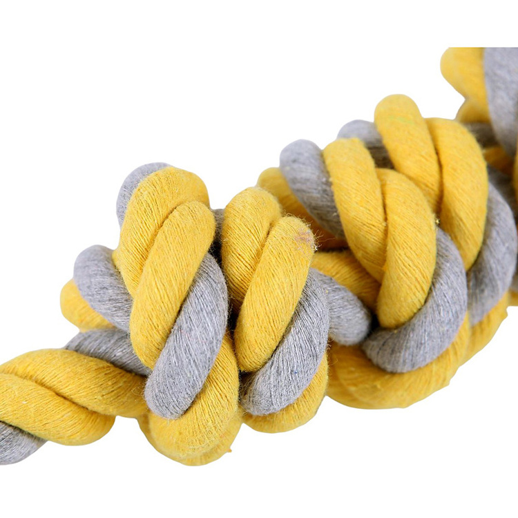 Amaz Bestselling Molar Pet Toy Teeth Cleaning Six Knots Cotton Rope Dog Toy For Medium Large Dog