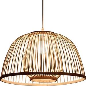 Natural Rattan Bamboo Boho Style Pendant Light For Dining Room, Living Room, Bedroom