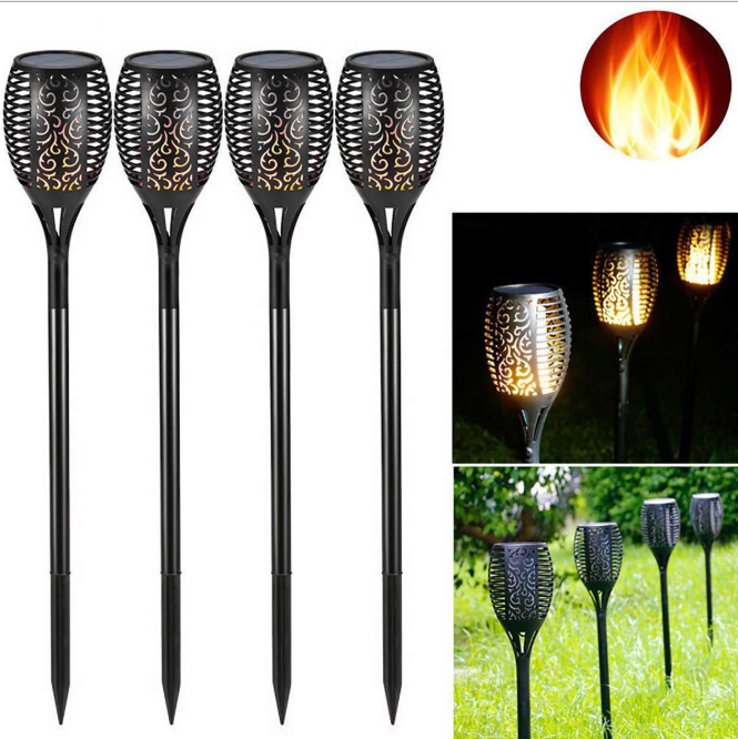 Outdoor Led Dancing Flickering Torch Solar Garden Light LED Solar Flame Light