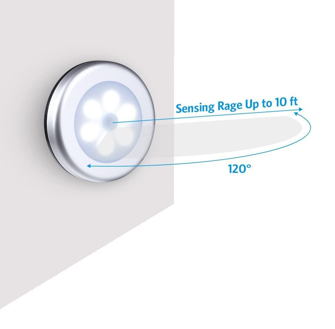 Motion sensor night light with magnet adhesive iron sheet