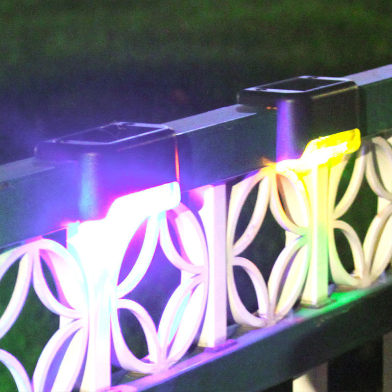 Solar Step Lights Outdoor Waterproof Led Solar Stair Fence decoration Lamp for Patio Stairs Garden Yard