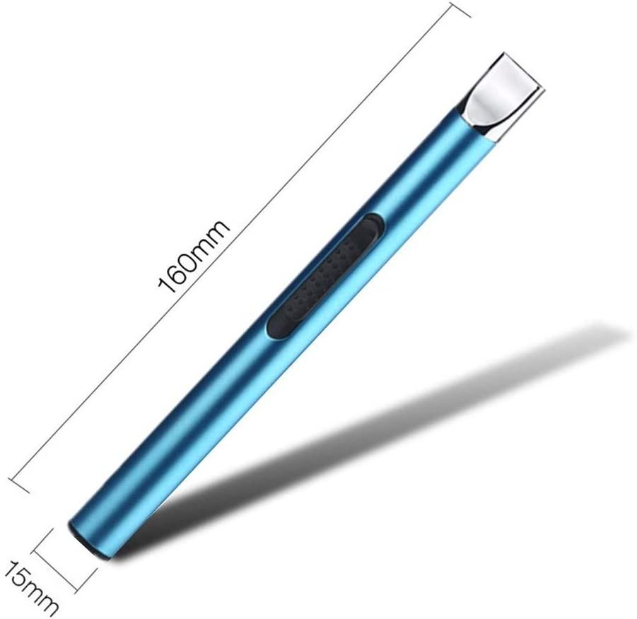 Candle Lighter USB Rechargeable Electric Lighter Windproof Flamesless Long Arc Lighters