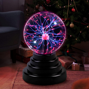 USB Plasma Ball 3 Inch Glass Plasma Light with crystal table lamp for decoration