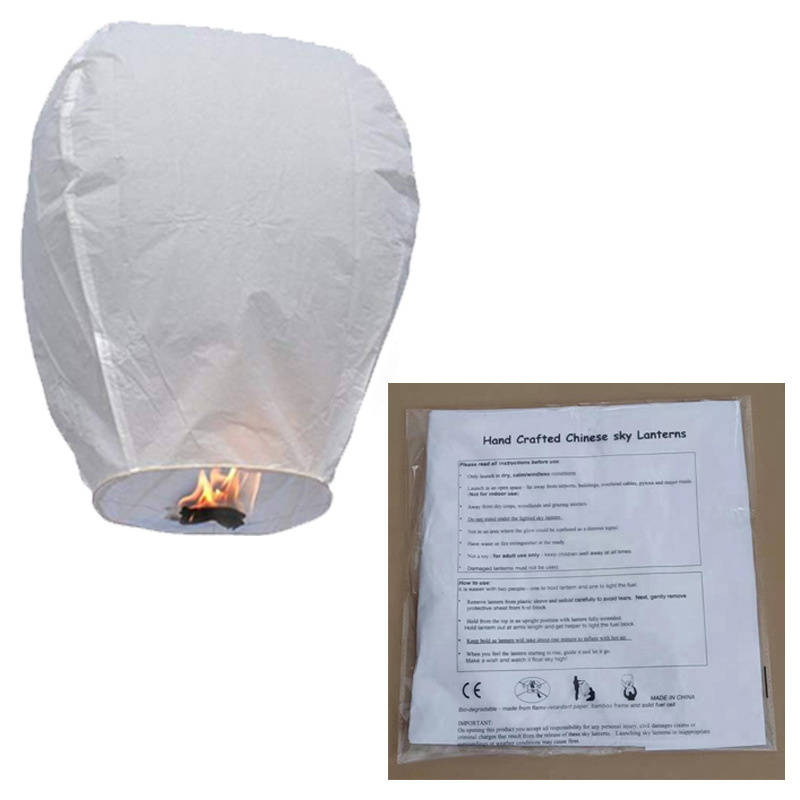 Folded Wishing Lantern Creative Environmental Paper Flying Lantern