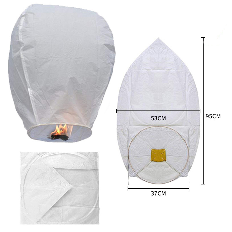 Folded Wishing Lantern Creative Environmental Paper Flying Lantern