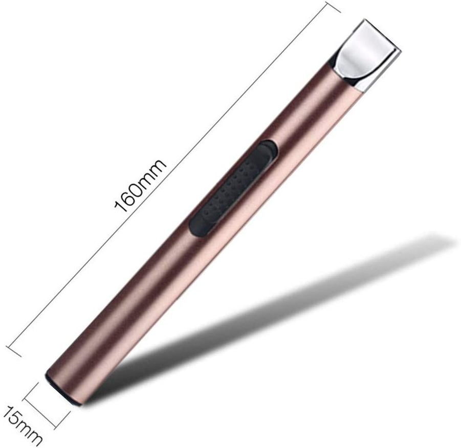 Candle Lighter USB Rechargeable Electric Lighter Windproof Flamesless Long Arc Lighters