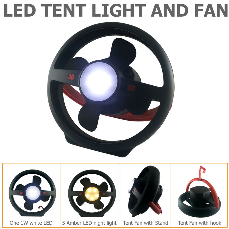 USB Recharging Led Small Dry Battery Hiking Portable Camping Lantern Led Tent Light With Fan