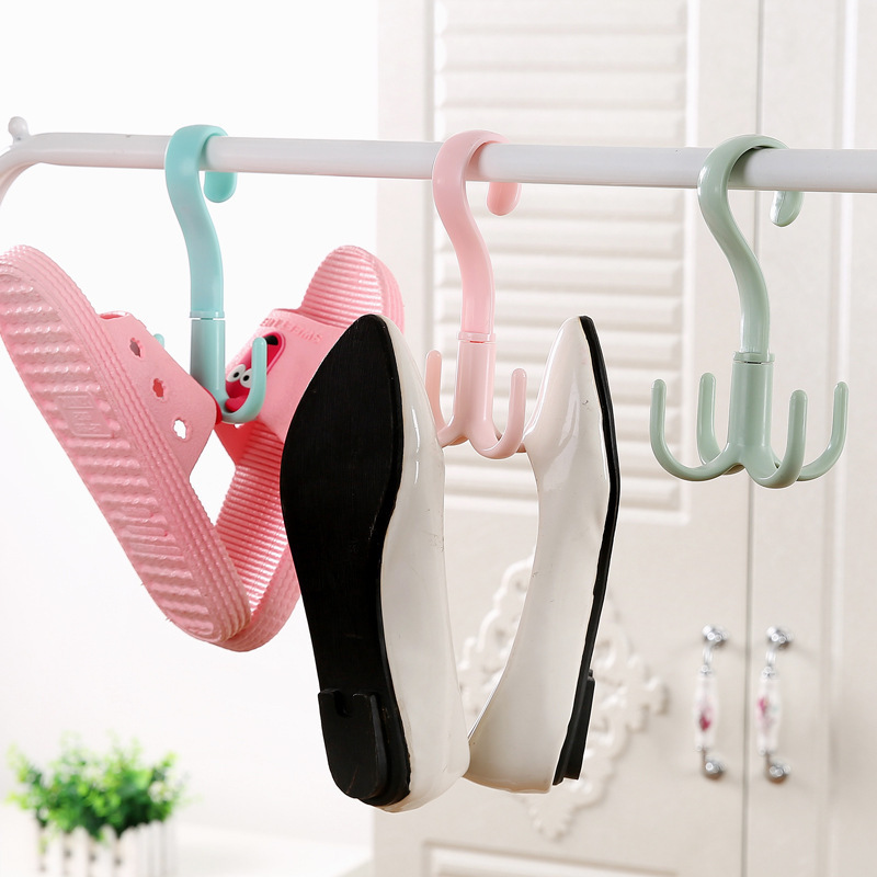 Rotatable 4-claw Multi-purpose Hangers Hooks Coat Racks Tie Scarf Scarf Coat Rack Plastic Hooks Shoe Racks