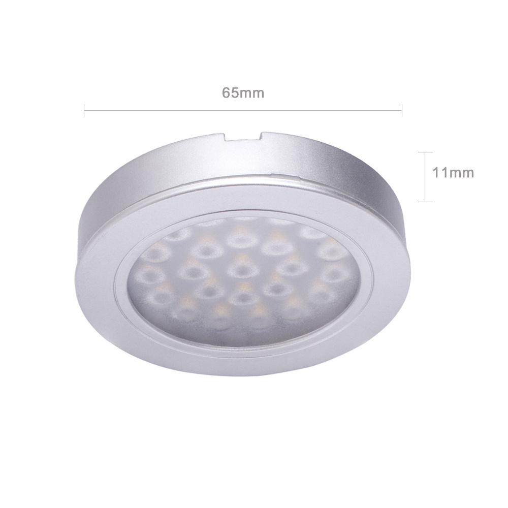 12V 2W Embed Ressess Surface mounted under cabinet puck light