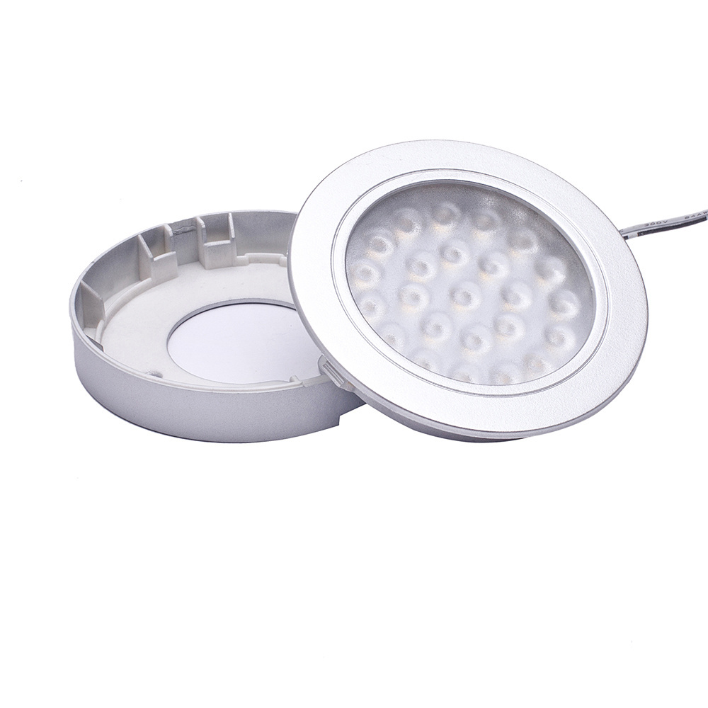 12V 2W Embed Ressess Surface mounted under cabinet puck light