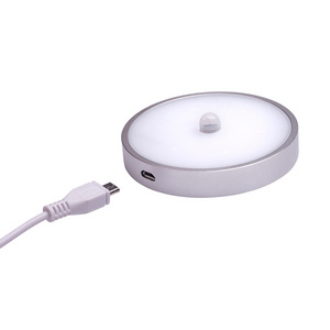 LED wireless Rechargeable PIR Motion Sensor Night Light For Bedroom Home Illumination