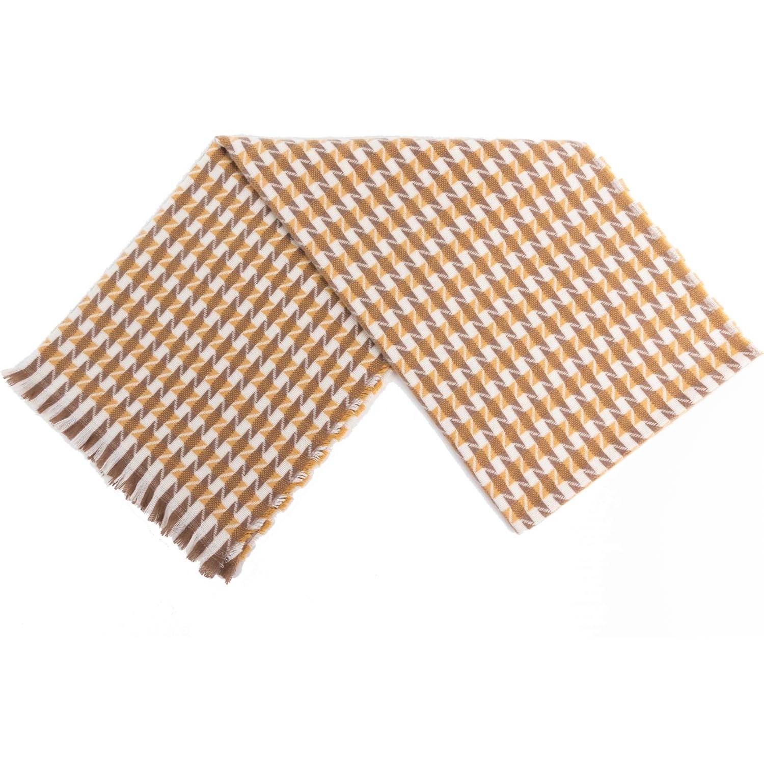 Woman Winter Warm Classic Camel Cashmere Feel Tassel Grid Checks Stoles shawl pashmina wide Blanket Scarf