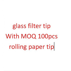 New style glass smoking filter tips various design rolling paper tips tobacco pipes