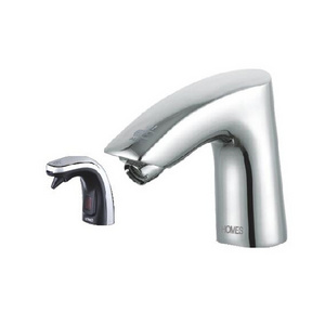 Basin Sink Faucet with Automatic Sensor Water Waterfall Tap with foam soap dispenser KIT