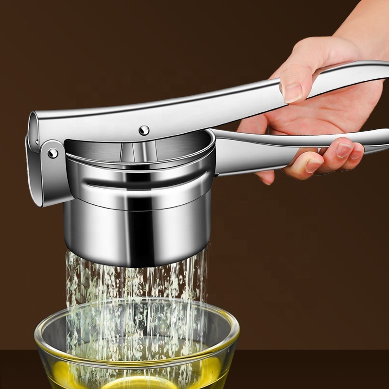 Manual Stainless Steel 304 Potato Masher Kitchen Gadget Press Fruit Vegetables Squeezer Potato Ricer