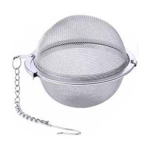 Metal Herbal Tea Strainers Loose Leaf Tea Maker 4.5cm Mesh Tea Brewing Ball Infuser