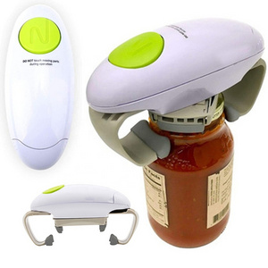 Kitchen Gadgets One Touch Hands free Auto Easy Jar Open Tools Automatic Bottle Lid Opener Electric Jar Opener for Weak Hands