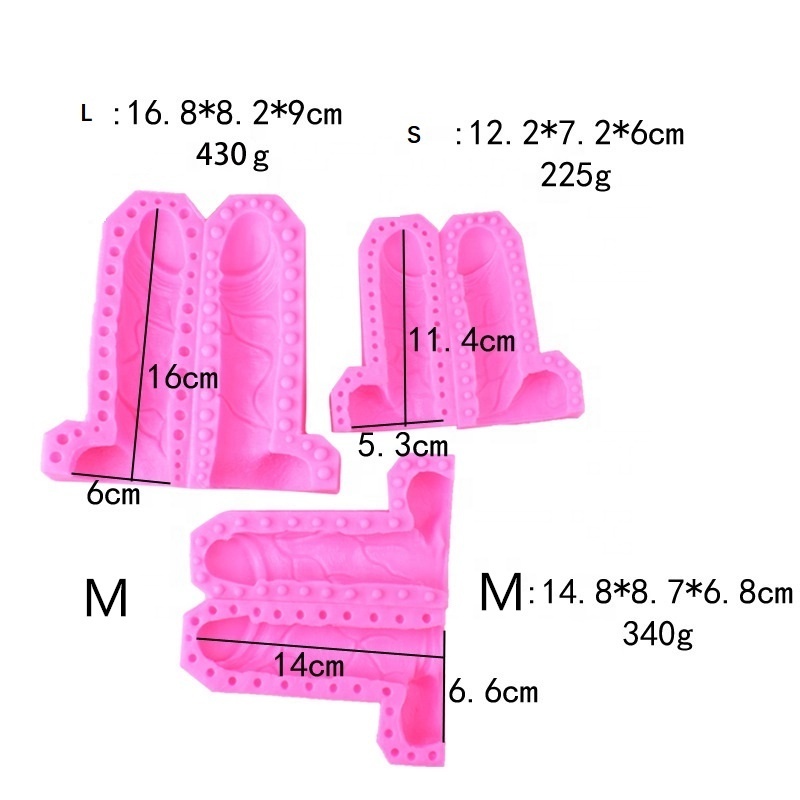 Soap Resin Art Mold Penis Cake Mold Sexy Funny Baking Mould Silicone Candle Molds for Candle Making