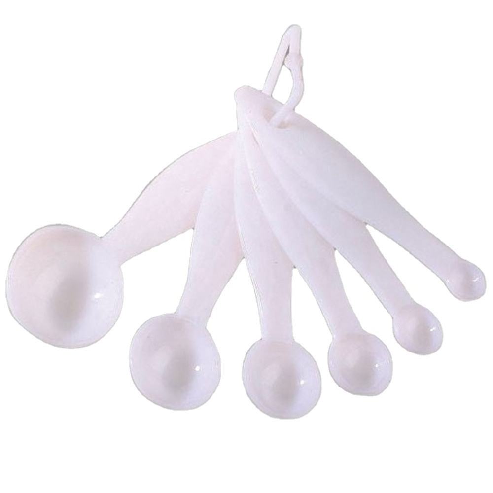 Plastic Measuring Cups And Scoop Spoons Set Plastic 5 pcs different size measuring spoons backing tools