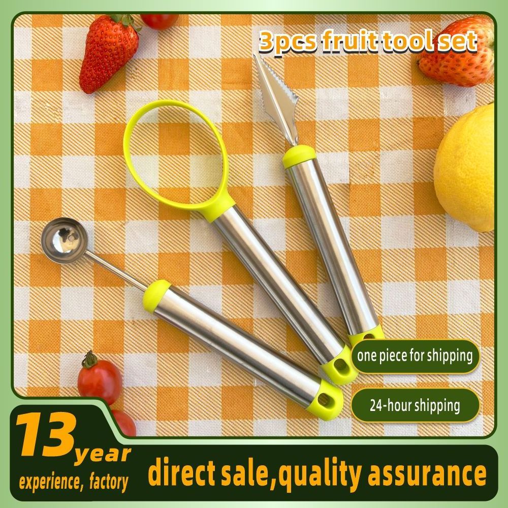 3 in 1 fruit baller watermwlon splitter fruit splitter fruit tool