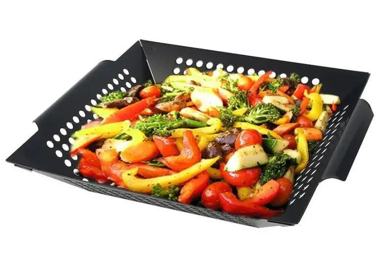 Bbq Grill Charcoal Rotisserie Basket bbq grill charcoal Multifunction french frying basket with two handle cook tool