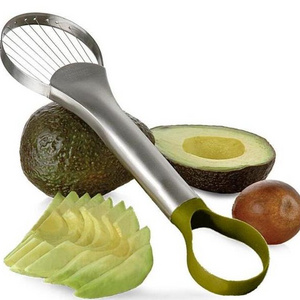 Food grade high quality stainless kiwi cutter with stainless steel+nylon handle