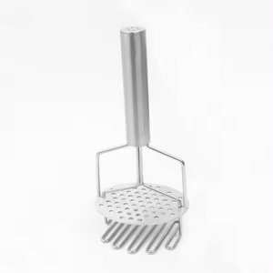 Kitchen accessories manual stainless steel potato masher & ricers Stainless Steel Plastic Manual Garlic Potato Masher