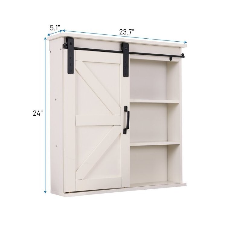 Wall Mounted Bathroom Cabinet ,Medicine Cupboard Hanging Storage Organizer