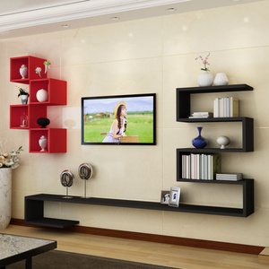 DIY Deco TV Stand Living Room Furniture Modern Wall Mouted Floating Tv Cabinet Shelf for Home