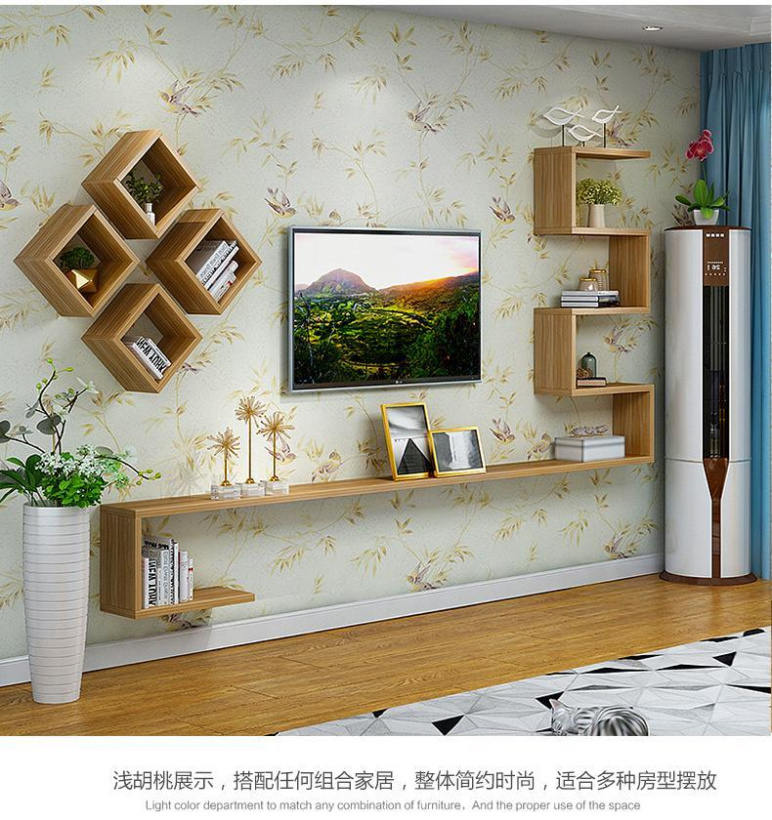 DIY Deco TV Stand Living Room Furniture Modern Wall Mouted Floating Tv Cabinet Shelf for Home