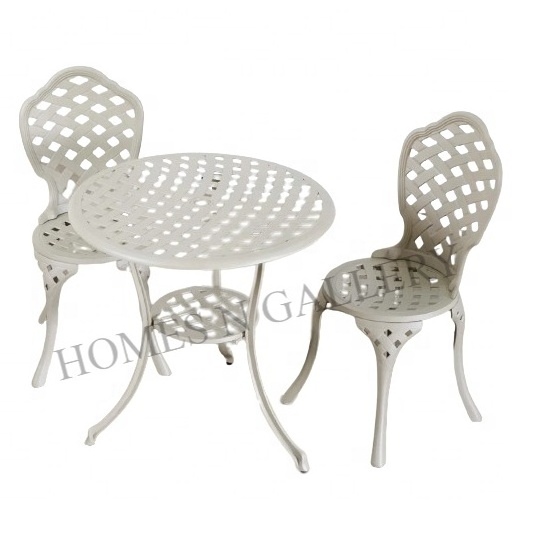 Latest antique finishing cast aluminium outdoor garden furniture garden set two seater fire pit at cheap price from India