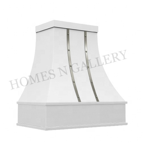 Latest Kitchen Island Canopy Chimney With Amazing White Finishing Stainless Steel Fire Place Range Hood Made In India