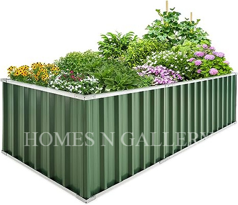 Hot Selling latest galvanized metal raised bed vegetable planting Garden Raised round Metal Planter Bed corners for greenhouse