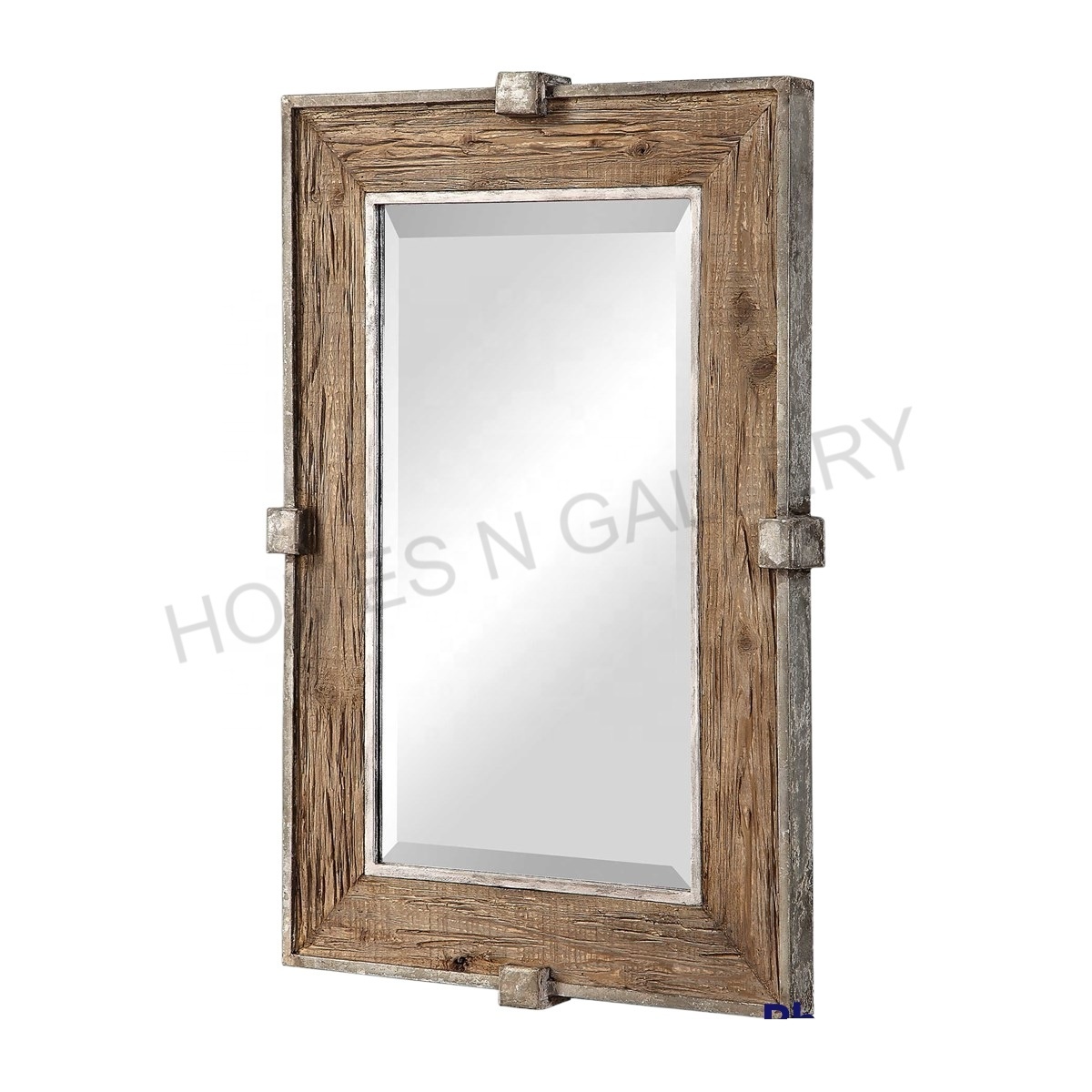 2023 Latest Round Industrial Rustic Design Wooden Wall Mirror With Antique Natural Wooden Finishing Vintage Wooden Wall Mirror