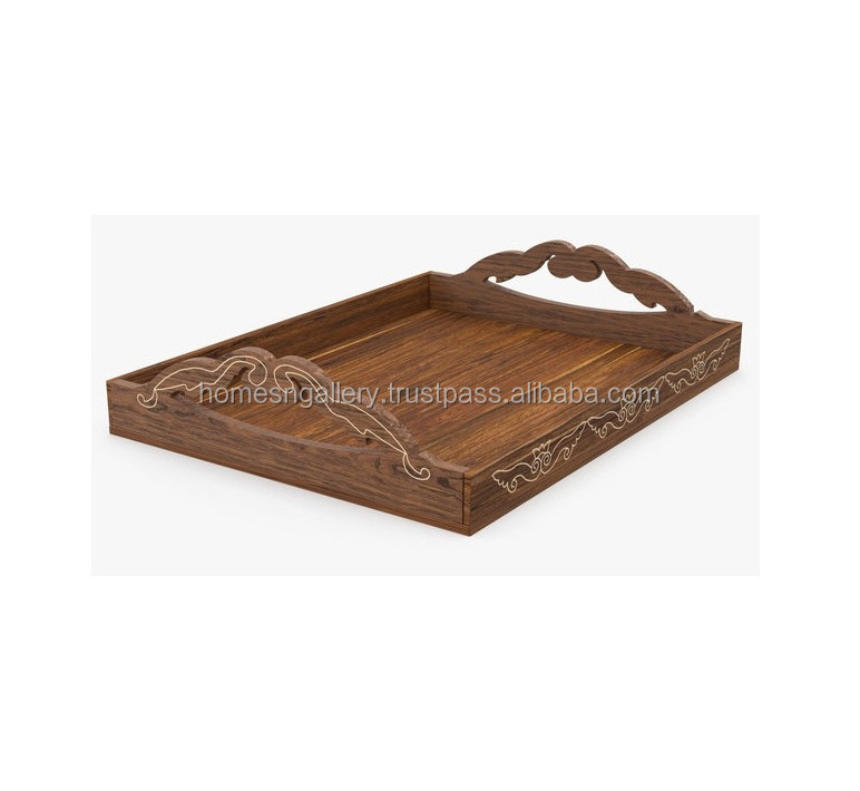 Heart shape  Wood Serving Wooden Tray handmade designed