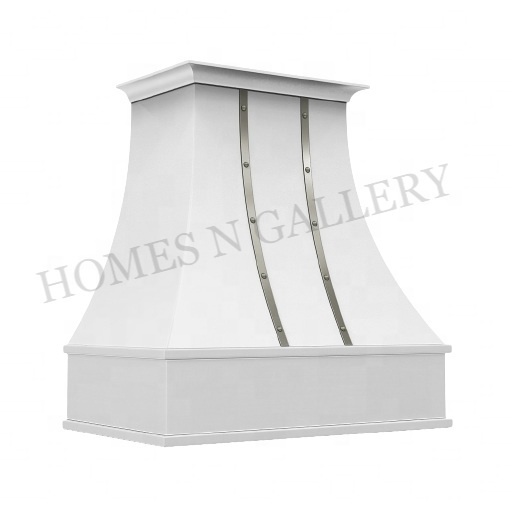 Latest Kitchen Island Canopy Chimney With Amazing White Finishing Stainless Steel Fire Place Range Hood Made In India