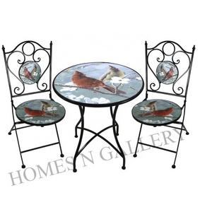 Latest New Design High Quality Metal Outdoor Garden Bistro Folding Furniture Set With Customized Finishing At Cheap Price