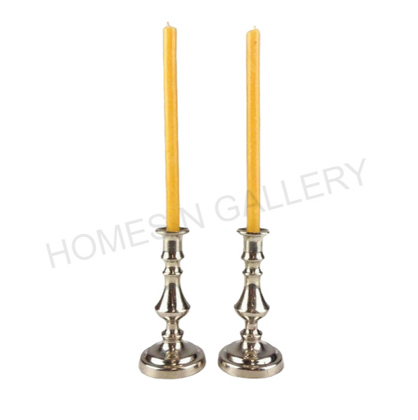 Latest Handmade Luxury Antique Standing Design Metal Iron Home Decorative Candle Standing Holders Sticks With Brass finished