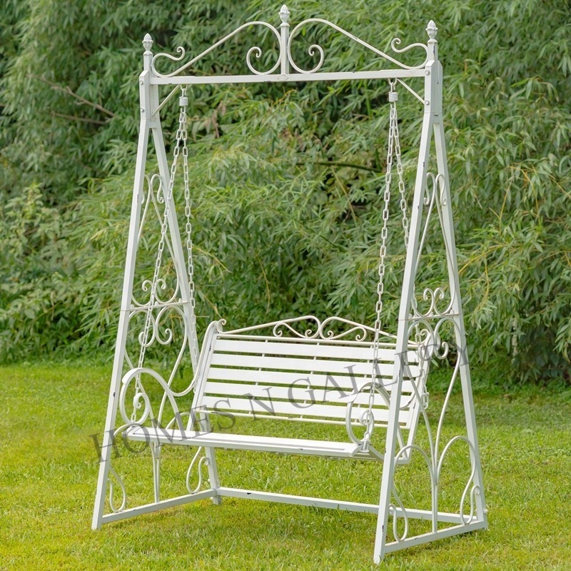 Top Selling Outdoor Garden Chair Metal Iron Patio Swing With New Amazing Finishing For 3 Seater At Cheap Price From Indian