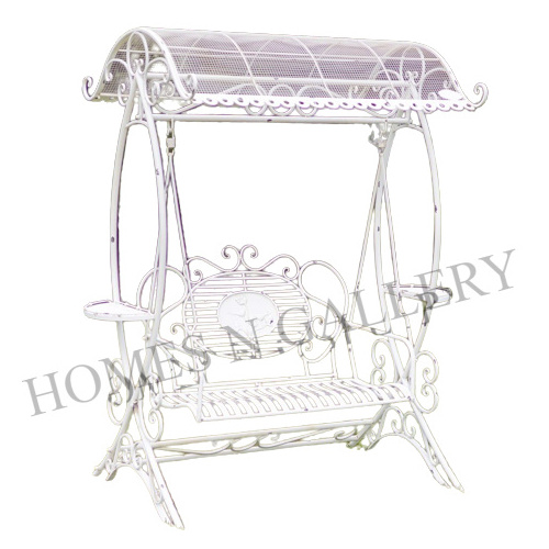 Hot Selling New Finishing Antique Design Metal Iron Outdoor Garden Decorative Antique Finishing Metal Wrought Iron Swing