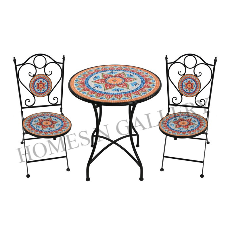 New Design High Quality Metal Antique Finishing Outdoor Garden Bistro Folding Furniture At Cheap Price From Indian Exporters