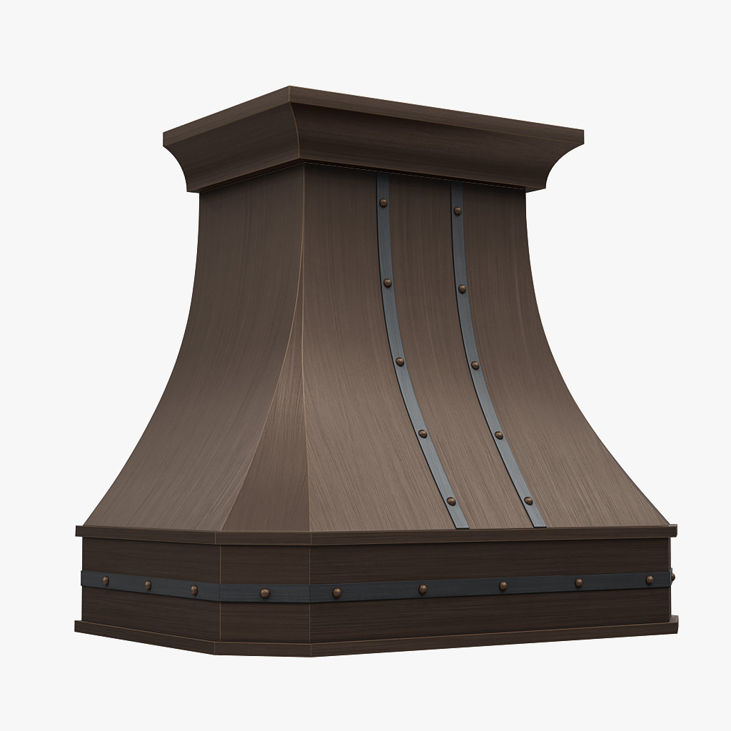 Top Selling New Arrival Handmade Best Design Hot Selling Wall Mounted Fire Place Copper Range Hood Canopy Chimney In India