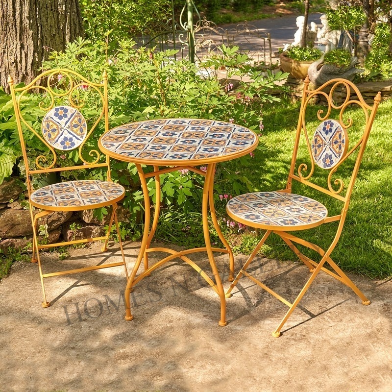 Latest Outdoor Garden Metal Iron Bistro Folding Furniture Set With Amazing Finishing At Cheap Price From At Low Price From India