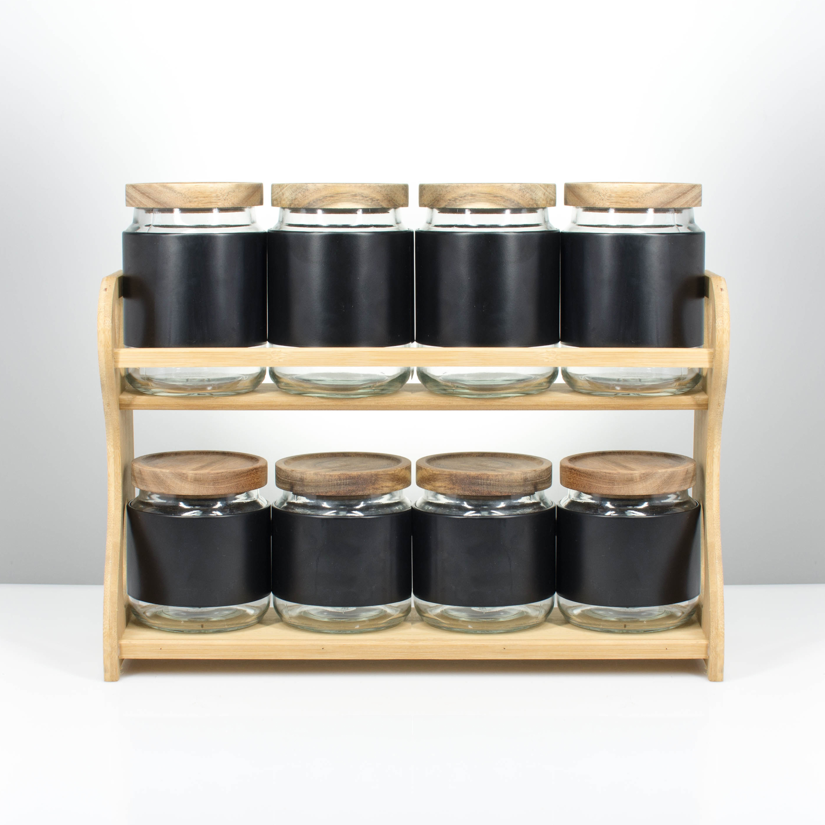 Acacia Spice Rack Space Saver