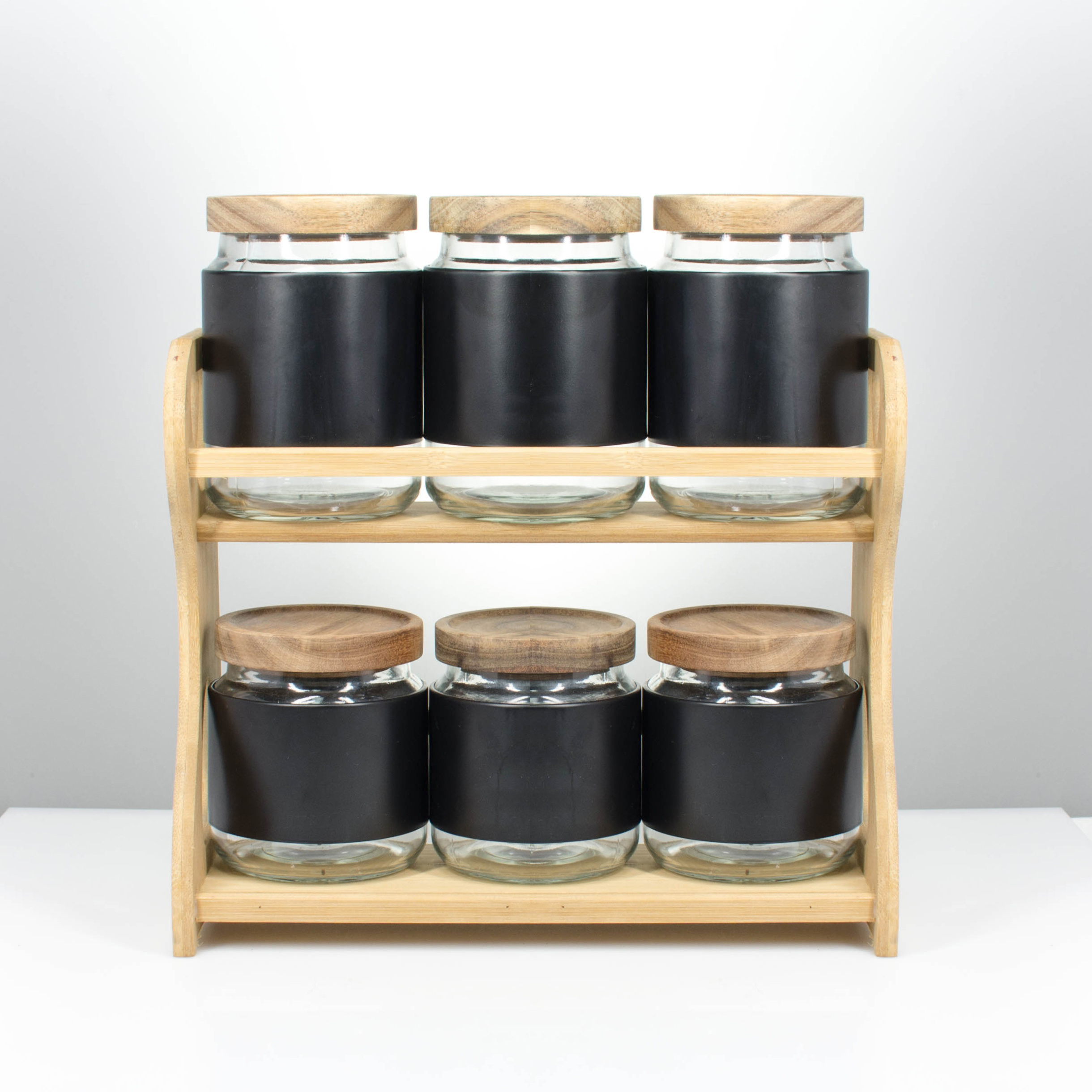 Acacia Spice Rack Space Saver