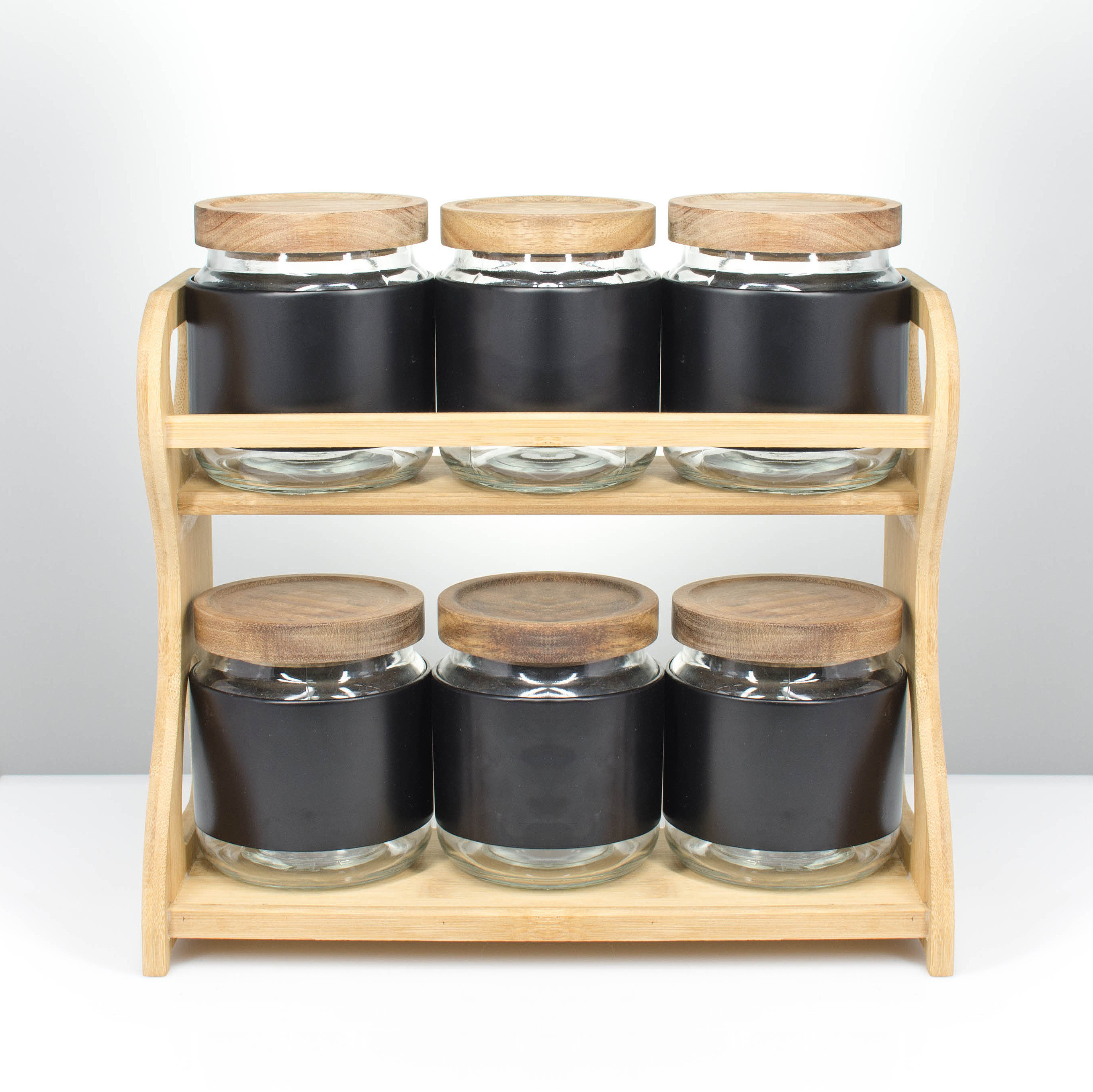 Acacia Spice Rack Space Saver